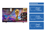 Hisense 55" Q6SAU 4K Hi-QLED Smart TV 2026 - Image 2